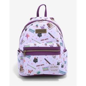 Loungefly NWT weasleys wheezes mini backpack in plastic perfect condition